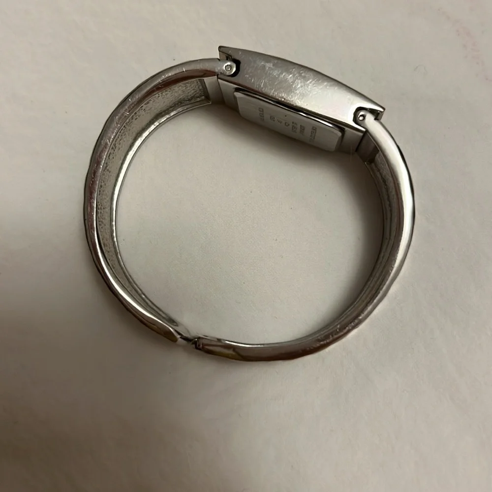 EUC Watch Bracelet Stainless Steel Zebra Print